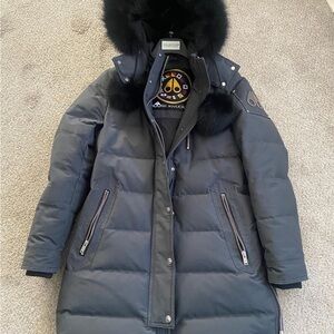 Moose Knuckles Black Fur-Trimmed Women's Parka